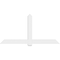 Ekena Millwork Eugene Architectural Grade PVC Gable Bracket, 84"W x 42"H x 2"D x 6"F, 12/12 Pitch GBP084X42X0206EUG00 - alternate 2